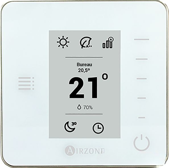 Daikin (AZCE6THINKRB) vezeték nélküli fali szabályzó Vezeték nélküli fali szabályzó energiatakarékos kijelzővel