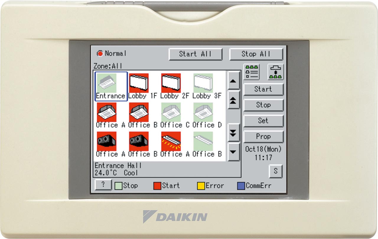 Daikin (DCS601C51) Intelligens érintésérzékeny felügyeleti panel